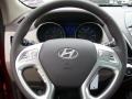 Taupe 2011 Hyundai Tucson Limited Steering Wheel