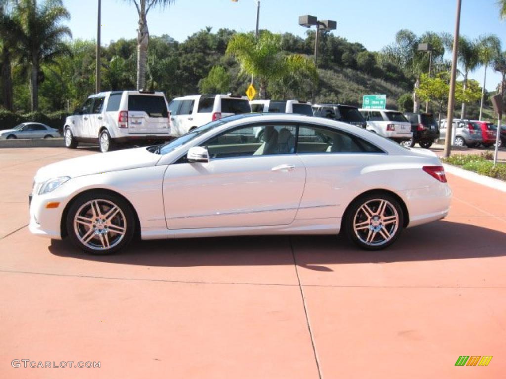 Diamond White Metallic 2010 Mercedes-Benz E 550 Coupe Exterior Photo #44676760