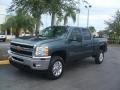 Blue Granite Metallic 2011 Chevrolet Silverado 3500HD LTZ Crew Cab 4x4 Exterior