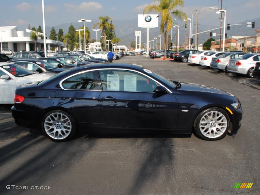 2008 3 Series 328i Coupe - Monaco Blue Metallic / Black photo #3