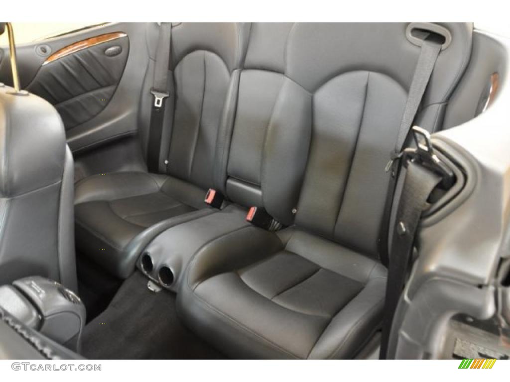 Charcoal Interior 2005 Mercedes-Benz CLK 500 Cabriolet Photo #44681651