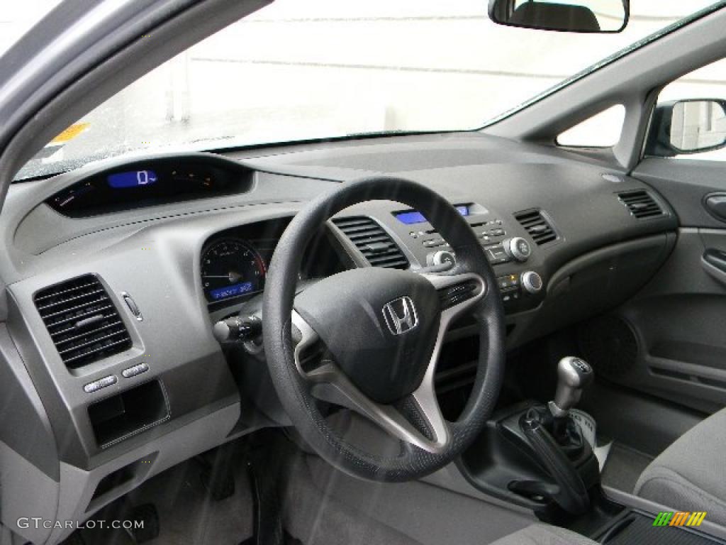 2009 Honda Civic DX-VP Sedan Gray Dashboard Photo #44682011