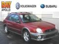 2002 Sedona Red Pearl Subaru Impreza Outback Sport Wagon  photo #1