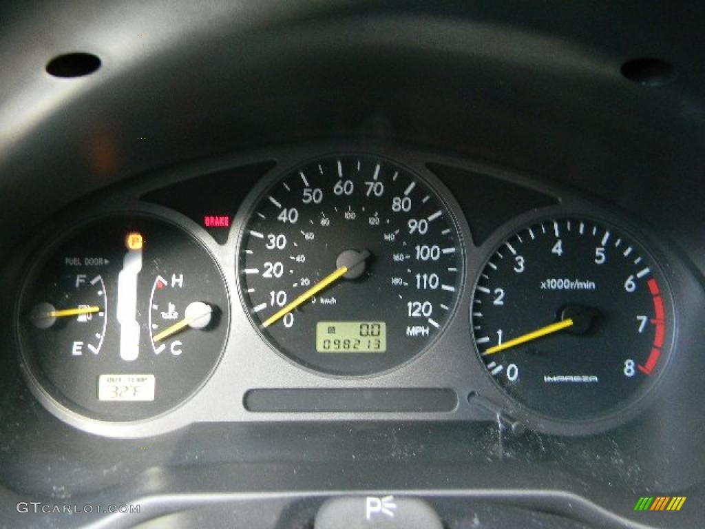 2002 Subaru Impreza Outback Sport Wagon Gauges Photo #44682979