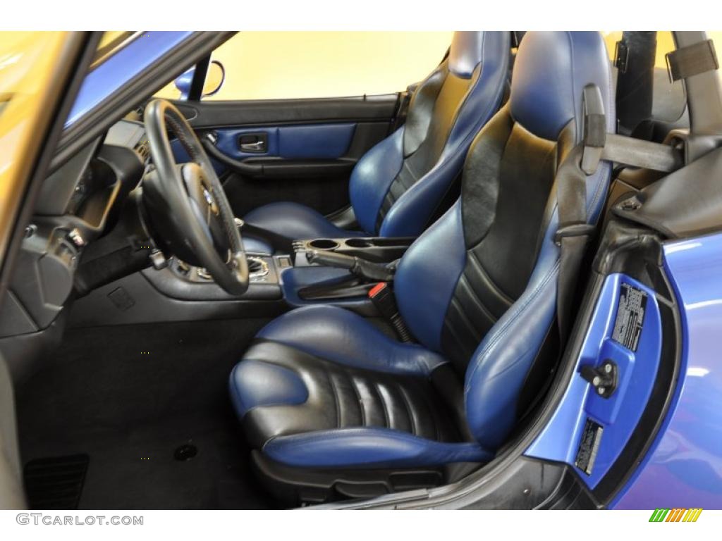 Estoril Blue Interior 2000 BMW M Roadster Photo #44683683