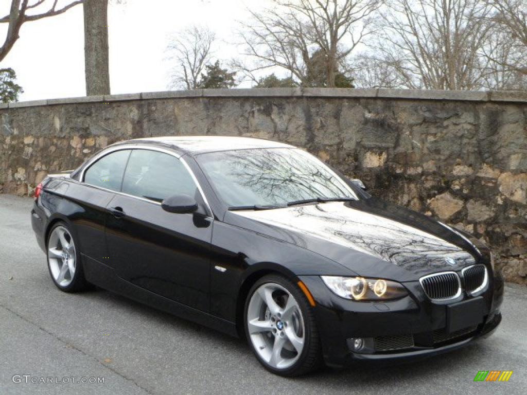 2008 3 Series 335i Convertible - Jet Black / Black photo #13