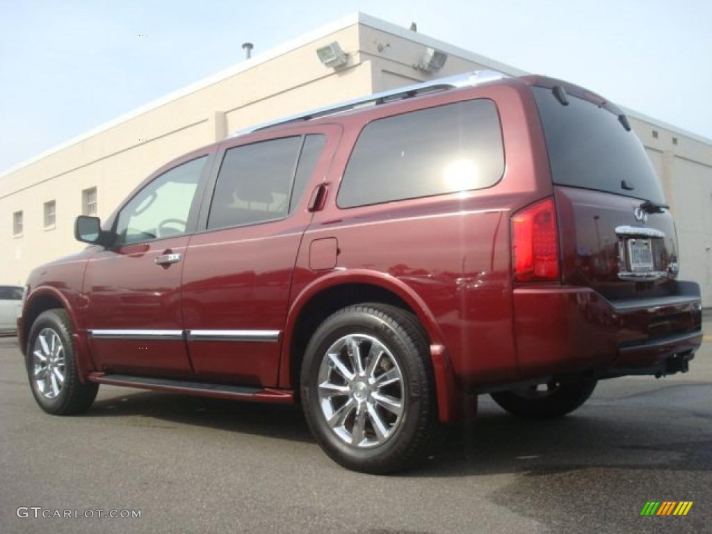 Deep Garnet 2009 Infiniti QX 56 4WD Exterior Photo #44684475