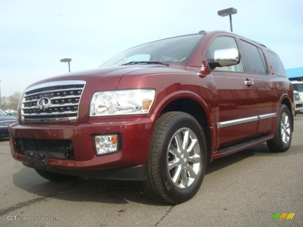 Deep Garnet 2009 Infiniti QX 56 4WD Exterior Photo #44684495