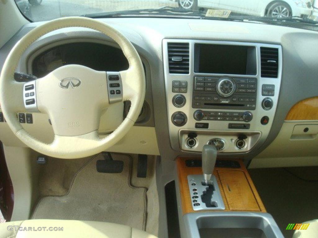 2009 Infiniti QX 56 4WD Wheat Dashboard Photo #44684615