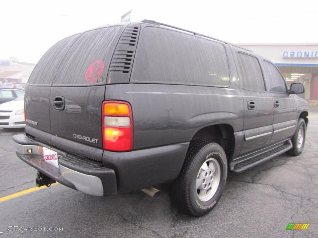 2003 Suburban 1500 - Dark Gray Metallic / Tan/Neutral photo #6