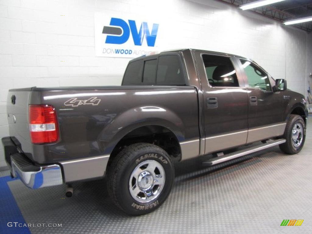 2006 F150 XLT SuperCrew 4x4 - Dark Stone Metallic / Tan photo #4