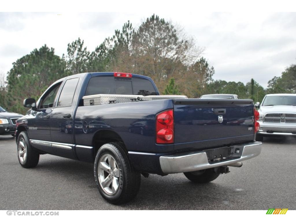 2007 Ram 1500 Laramie Quad Cab - Patriot Blue Pearl / Medium Slate Gray photo #3