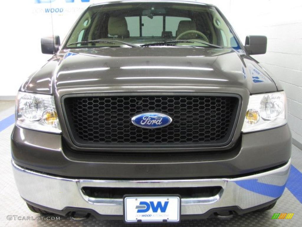 2006 F150 XLT SuperCrew 4x4 - Dark Stone Metallic / Tan photo #5