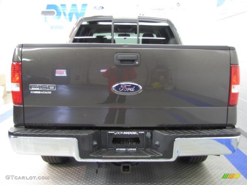 2006 F150 XLT SuperCrew 4x4 - Dark Stone Metallic / Tan photo #6