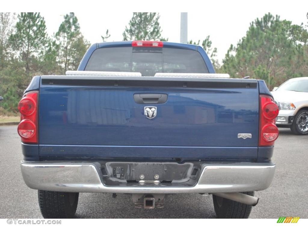 2007 Ram 1500 Laramie Quad Cab - Patriot Blue Pearl / Medium Slate Gray photo #4