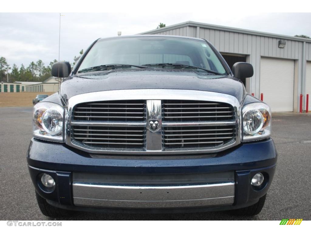 2007 Ram 1500 Laramie Quad Cab - Patriot Blue Pearl / Medium Slate Gray photo #8