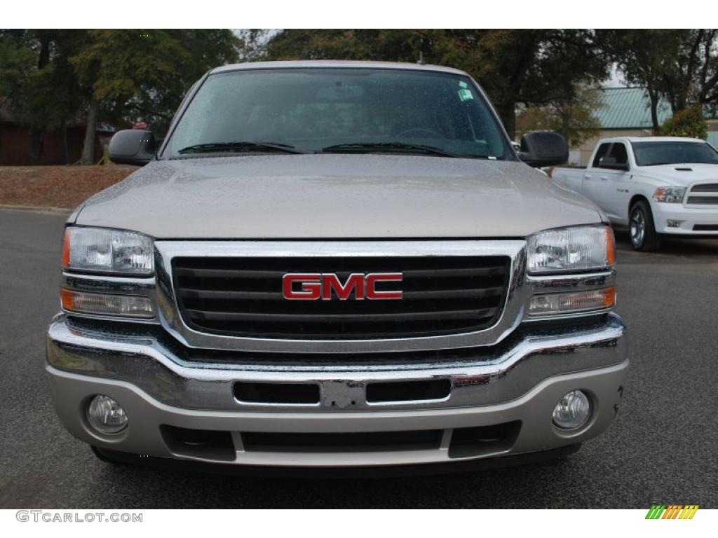 2006 Sierra 1500 SLE Crew Cab - Silver Birch Metallic / Dark Pewter photo #7