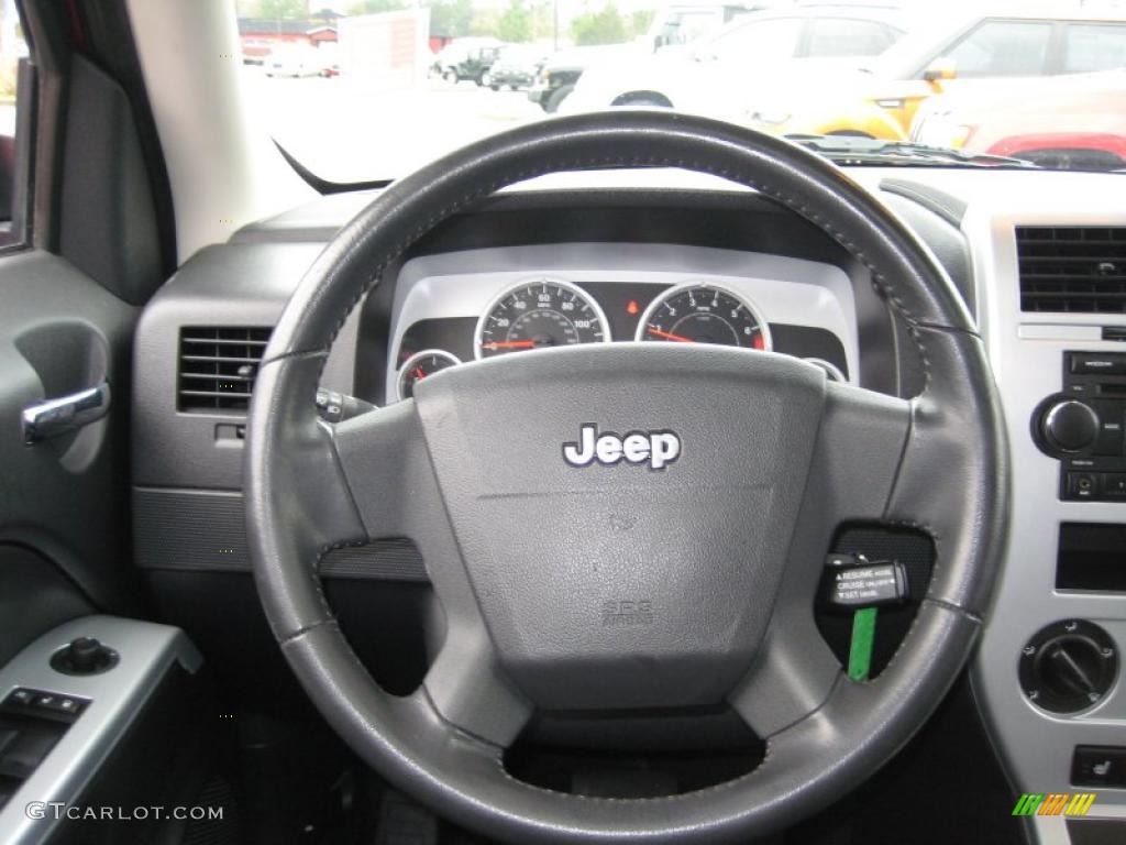 2008 Jeep Patriot Limited Dark Slate Gray Steering Wheel Photo #44687712