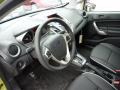2011 Ford Fiesta Charcoal Black Leather Interior Prime Interior Photo