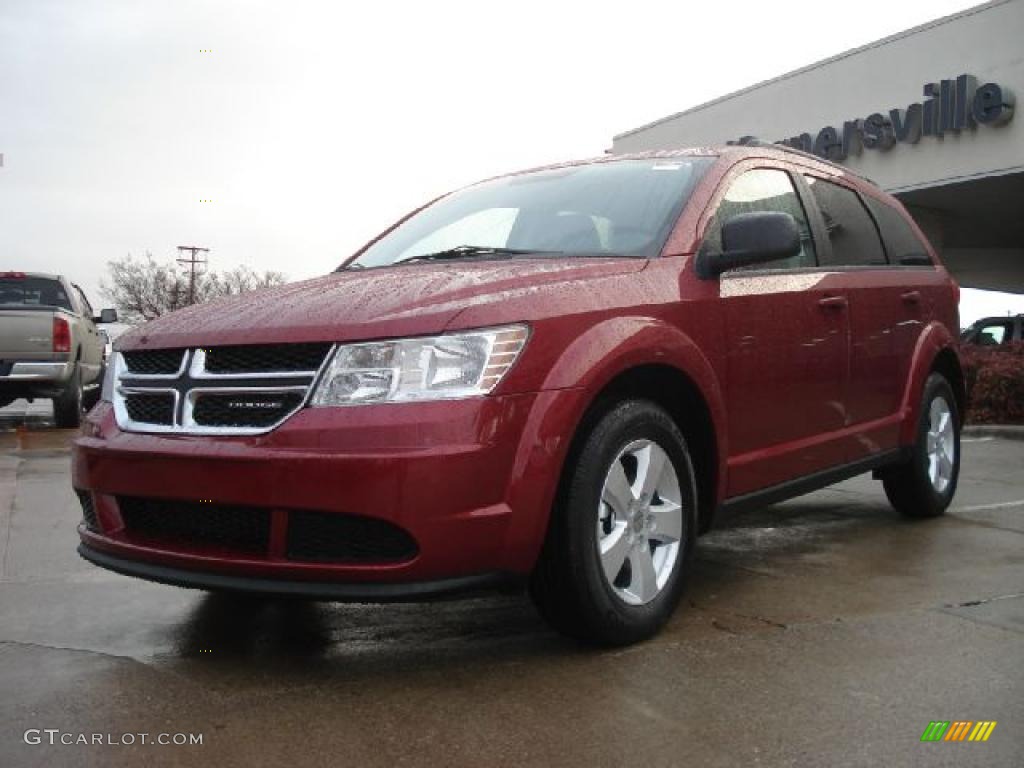 Deep Cherry Red Crystal Pearl 2011 Dodge Journey Express Exterior Photo #44688388