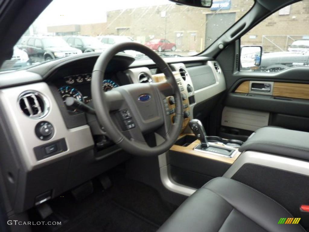 2011 F150 Lariat SuperCab 4x4 - Oxford White / Black photo #12