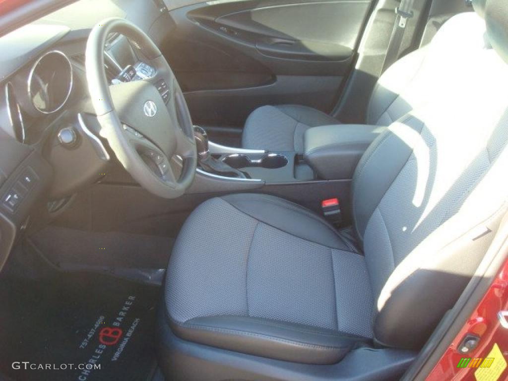 Black Interior 2011 Hyundai Sonata SE Photo #44689393