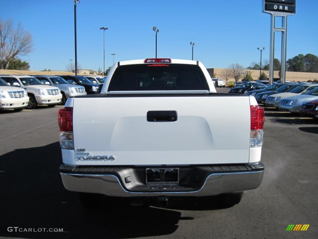 2011 Tundra Double Cab - Super White / Graphite Gray photo #4