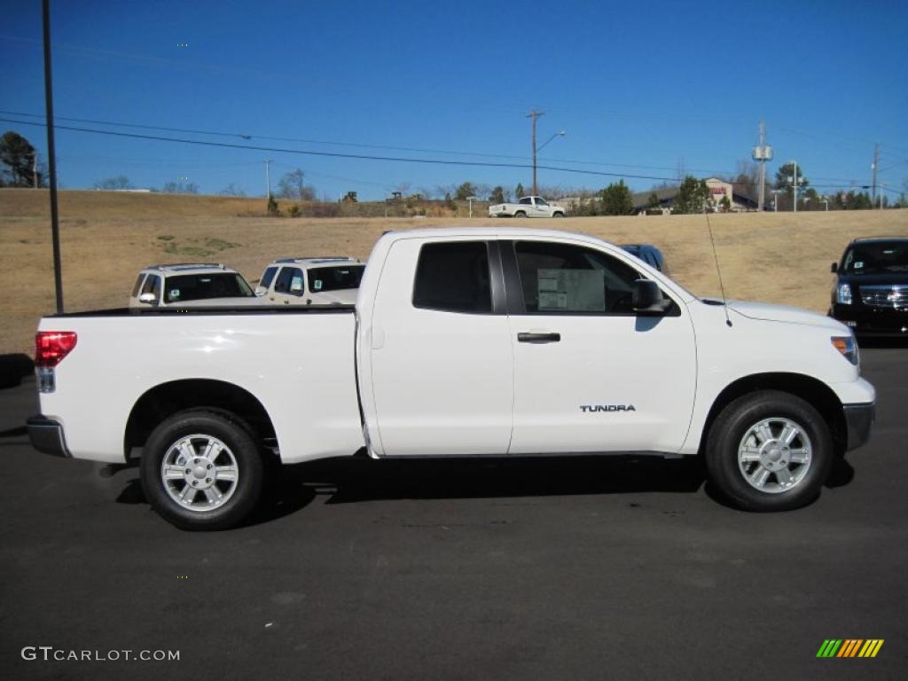 2011 Tundra Double Cab - Super White / Graphite Gray photo #6