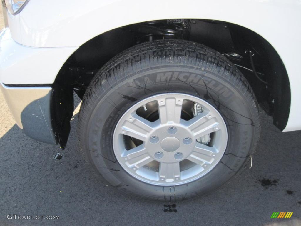 2011 Tundra Double Cab - Super White / Graphite Gray photo #9