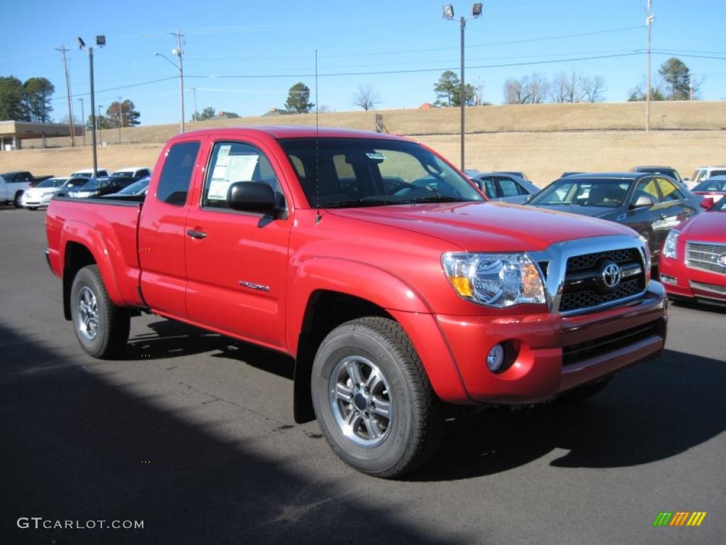 Barcelona Red Metallic 2011 Toyota Tacoma V6 SR5 Access Cab 4x4 Exterior Photo #44690477