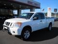 2008 Blizzard White Nissan Titan LE King Cab 4x4  photo #1