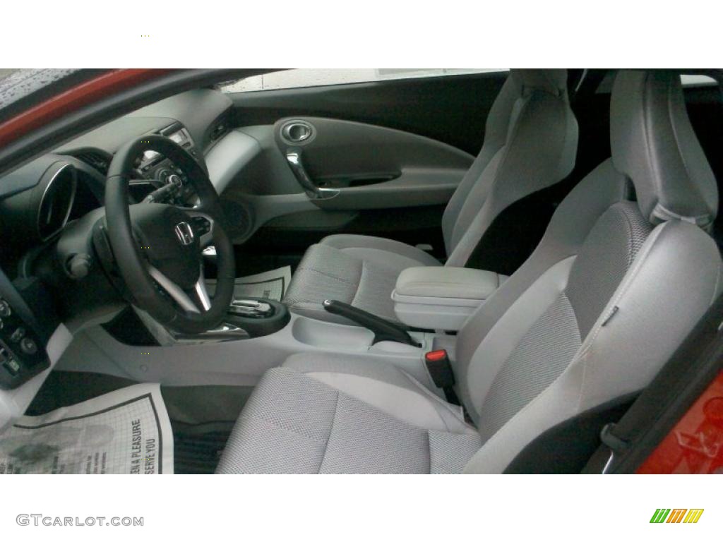 Gray Fabric Interior 2011 Honda CR-Z EX Sport Hybrid Photo #44692665