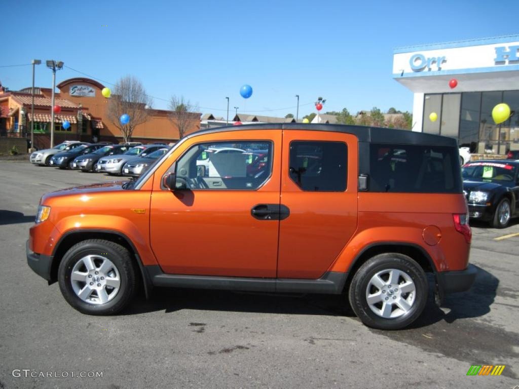 Citrus Fire Metallic 2011 Honda Element EX Exterior Photo #44693689