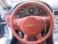 2008 Chrysler Crossfire Dark Slate Gray/Cedar Interior Steering Wheel Photo