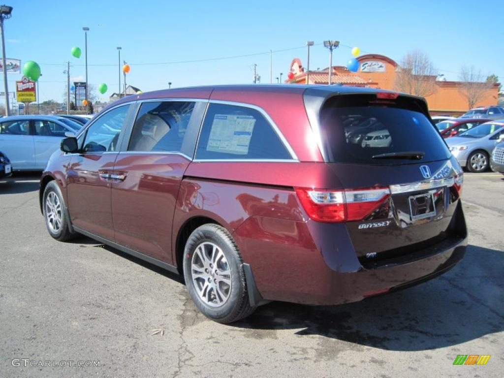Dark Cherry Pearl 2011 Honda Odyssey EX-L Exterior Photo #44694009