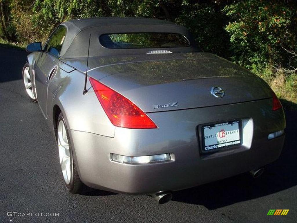 2008 350Z Touring Roadster - Carbon Silver / Charcoal photo #3