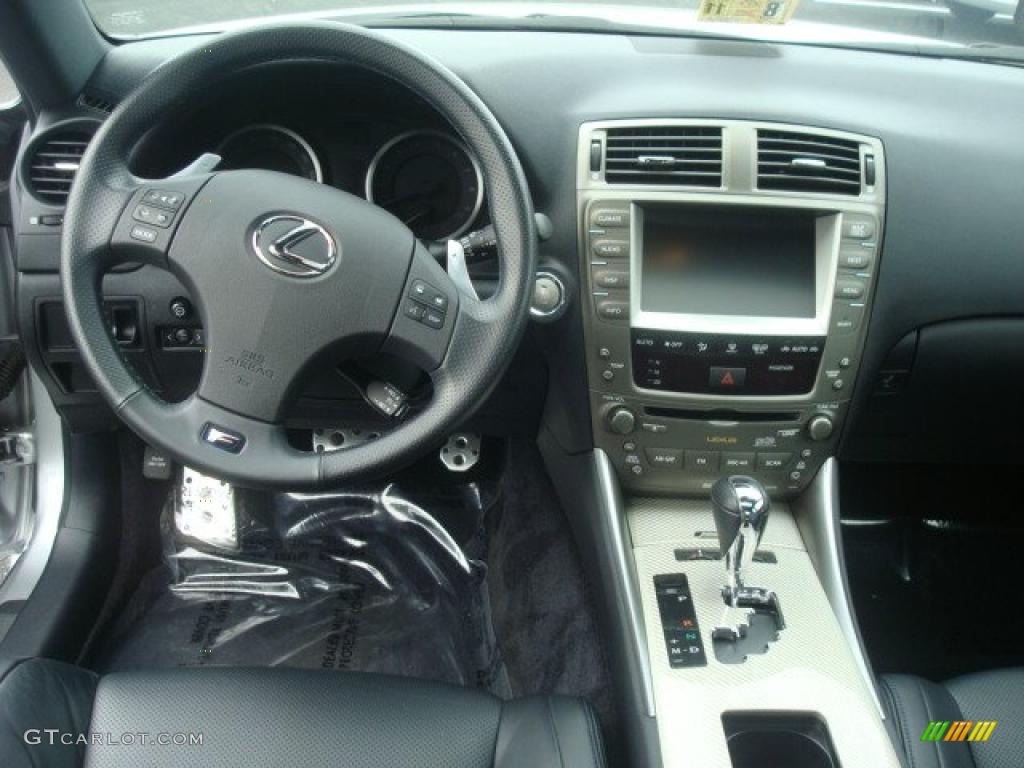 2008 Lexus IS F Black Dashboard Photo #44696505