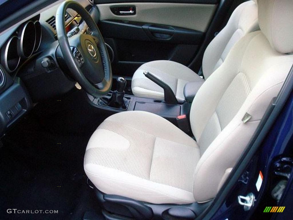 Beige Interior 2009 Mazda MAZDA3 s Sport Hatchback Photo #44697705