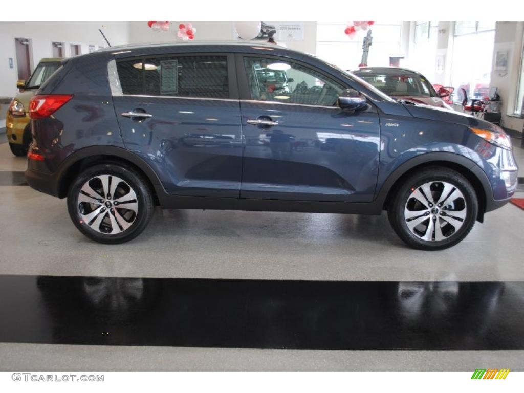 Twilight Blue 2011 Kia Sportage EX AWD Exterior Photo #44698705