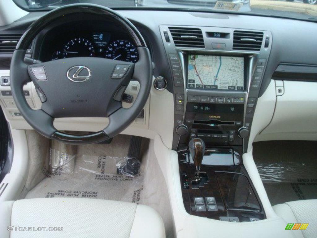 2009 Lexus LS 460 AWD Light Gray Dashboard Photo #44700909