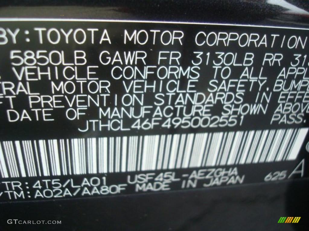 2009 LS Color Code 4T5 for Truffle Brown Mica Photo #44701125