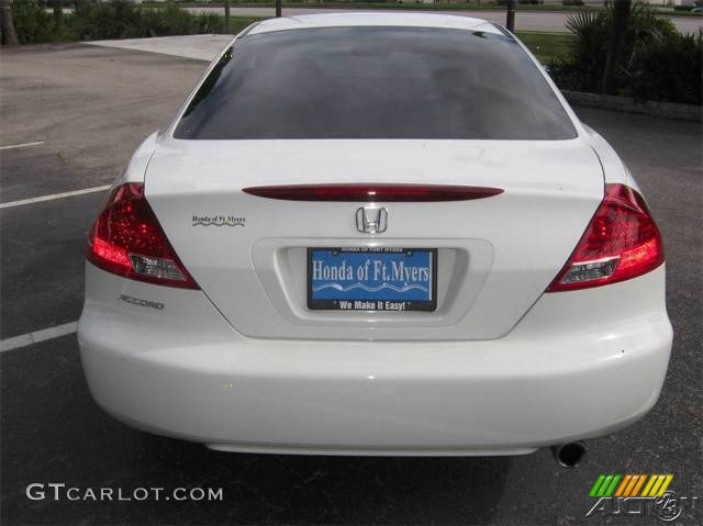 2007 Accord LX Coupe - Taffeta White / Ivory photo #40