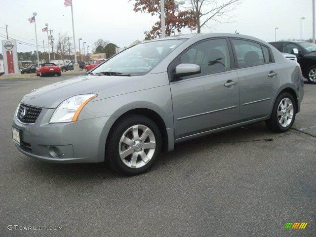 2008 Sentra 2.0 SL - Magnetic Gray / Charcoal/Steel photo #8