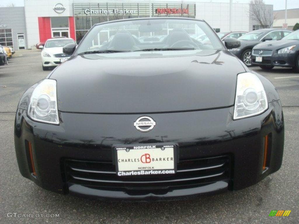 2007 350Z Touring Roadster - Magnetic Black Pearl / Charcoal photo #9