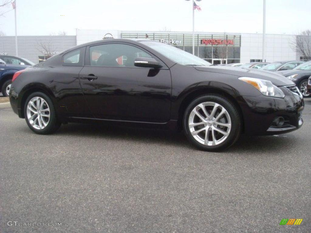 Crimson Black 2010 Nissan Altima 3.5 SR Coupe Exterior Photo #44710198