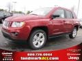 2011 Deep Cherry Red Crystal Pearl Jeep Compass 2.0 Latitude  photo #1