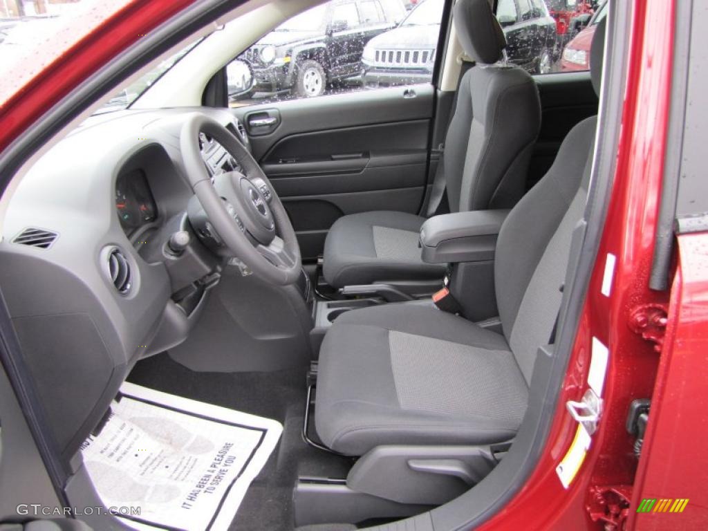 Dark Slate Gray Interior 2011 Jeep Compass 2.0 Latitude Photo #44710475