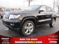 2011 Brilliant Black Crystal Pearl Jeep Grand Cherokee Overland  photo #1