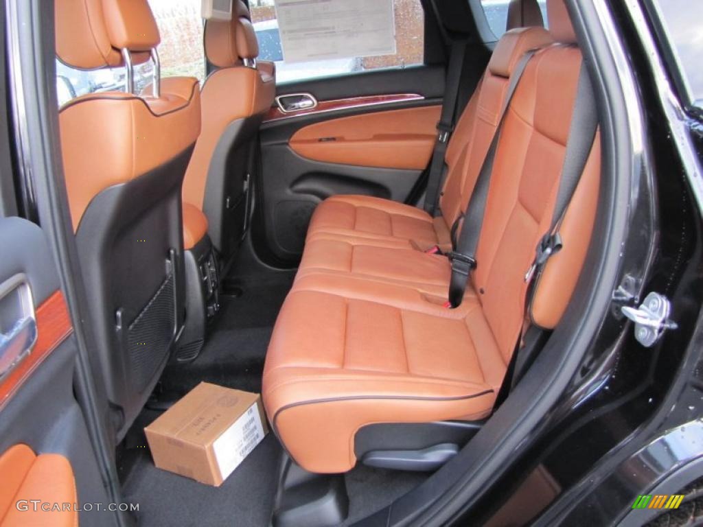 New Saddle/Black Interior 2011 Jeep Grand Cherokee Overland Photo #44711015