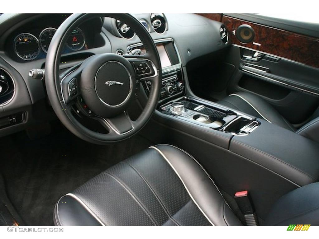 Jet Black/Jet Black Interior 2011 Jaguar XJ XJ Photo #44712655